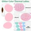 Термонаклейки круглі 2 дюйми, самоклейні, для прямого термодруку, багатоцільові наклейки для принтера для DIY дизайну логотипу, QR-коду, бейджа