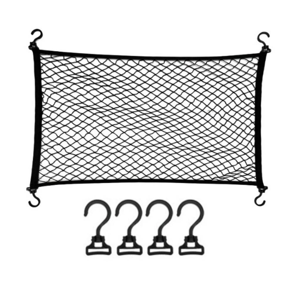 Portable Mesh Cart Cover with Hooks Expandable, Adjustable, Elastic Cargo Net