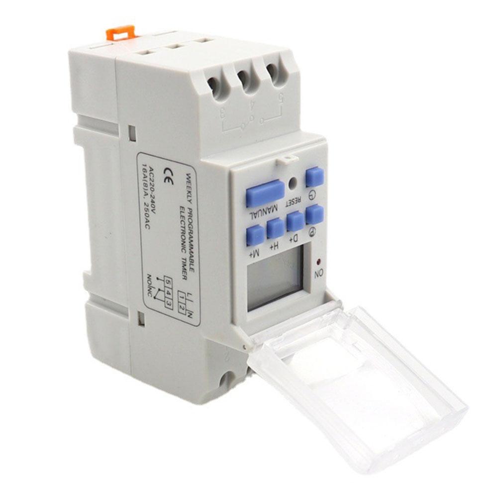 1PCS Time Relay Switch Digital LCD DIN Programmable