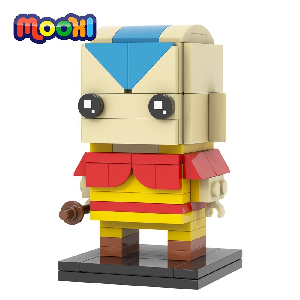 MOOXI Cartoon Avatar 97Pcs Bricks Aang BrickHeadsed Building Blocks Anime Kids Education Toys For Children Birthday Gift MOC7139