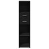 Highboard Black 30x42.5x124 cm Engineered Wood