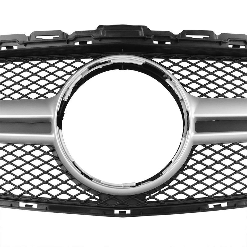 For Chrome Front Upper Grill Grille Fit For 2015-18 Mercedes Benz W205 C300 C200 C43
