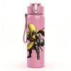 1PC Banana Warrior Character Art 750ml Color Plastic Sports Water Bottle Leakproof Flip Straw Lid Suitable for Sports Office Home Use