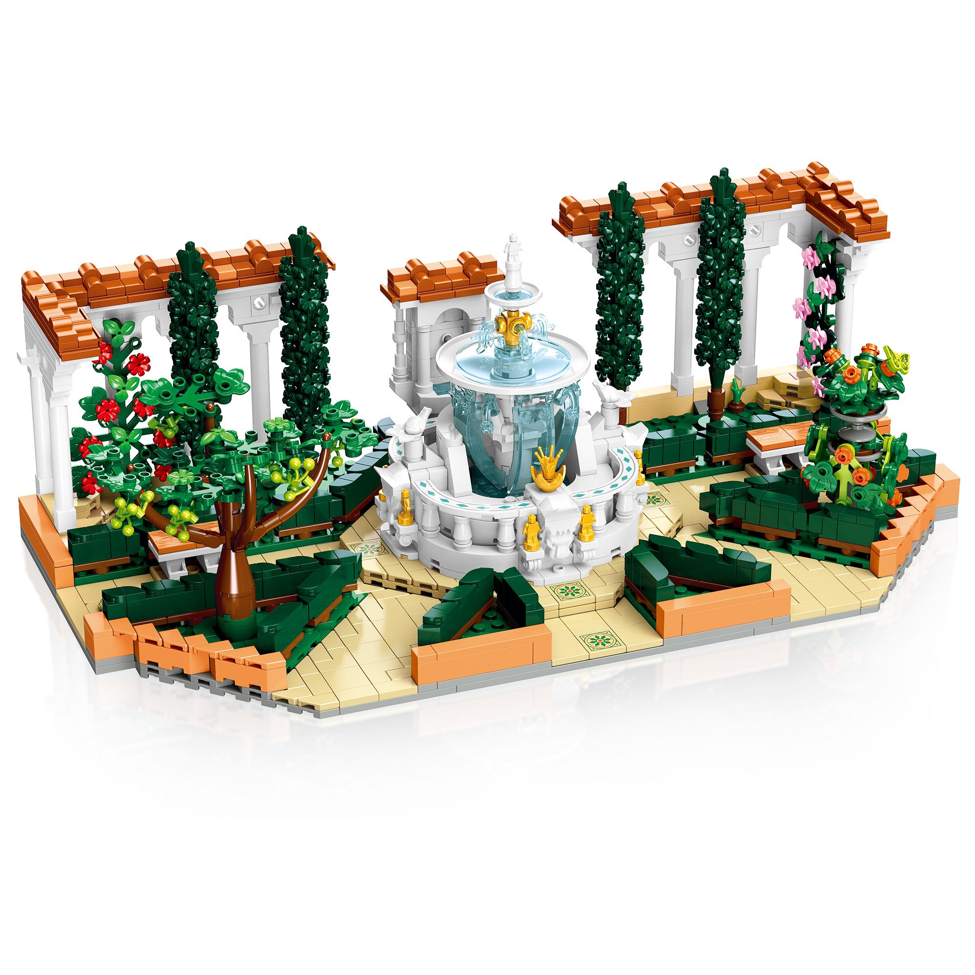 

1586Pcs European Street Scene Fountain Square Building Blocks Set Model Building Toy Educational Toy Adult Birthday Gift