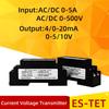 AC DC Current Voltage Transmitter AC/DC 0-10A 0-500V Input 0/4-20mA 0-5/10V Output DC24V Power Supply Current Sensor Transducer
