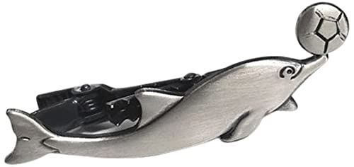 ISHOKUYA (Ishokuya) Sea Series Unique Fish Tie Clip, Tie Clip, Tie Bar, Dolphin