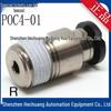 PISCO Straight Through Hex Socket Hole POC4 Connectors: POC4-01, POC4-M5, POC4-M6 - New In Stock