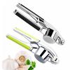 Multifunctional Zinc Alloy Garlic Press, Manual Garlic Mincer Squeezer for Home Kitchen Garlic Paste Making