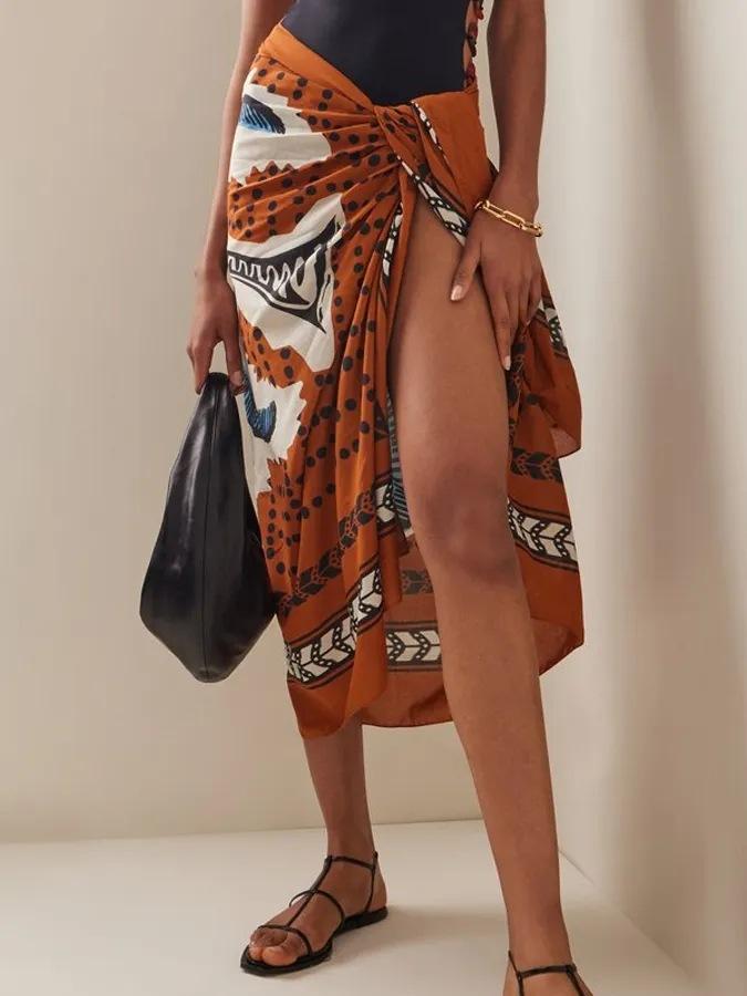 Traje de baño estampado de moda para mujer Control de abdomen con cordones Cobertura Set de traje de baño de dos piezas Adelgazante Protección solar Tankini Traje de baño