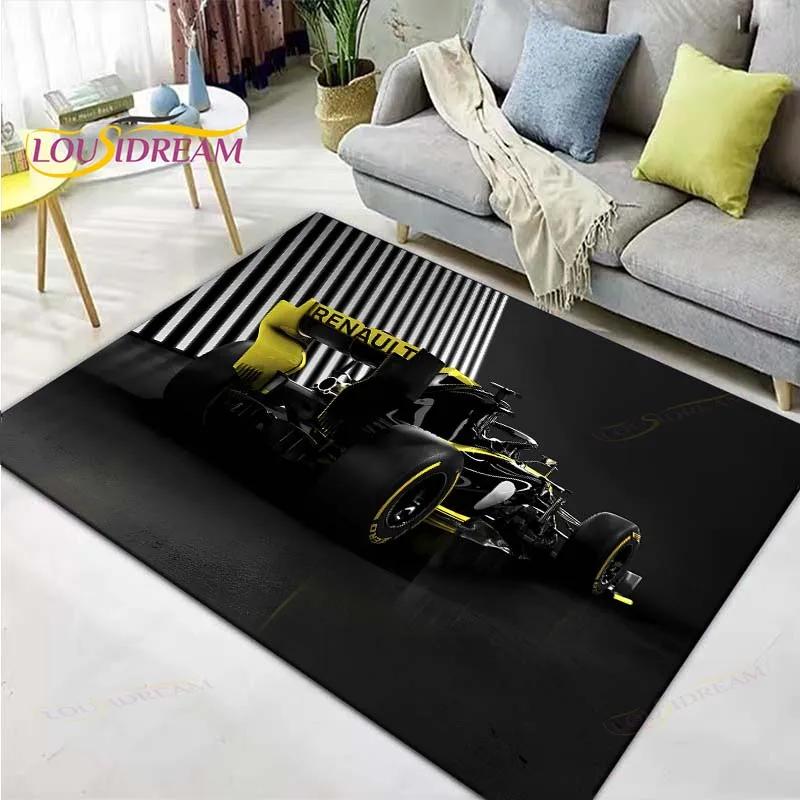 3D Racing Car Decor Carpet Non Slip Rug for Balcony, Bedroom, Kitchen & Coffee Table Stylish Floor Mat & Gift