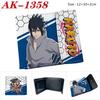 Naruto Shippuden Geldbörse PU-Leder Bi-Fold Druckknopf Anime Kartenhalter Kurze Geldbörse 1 Stück