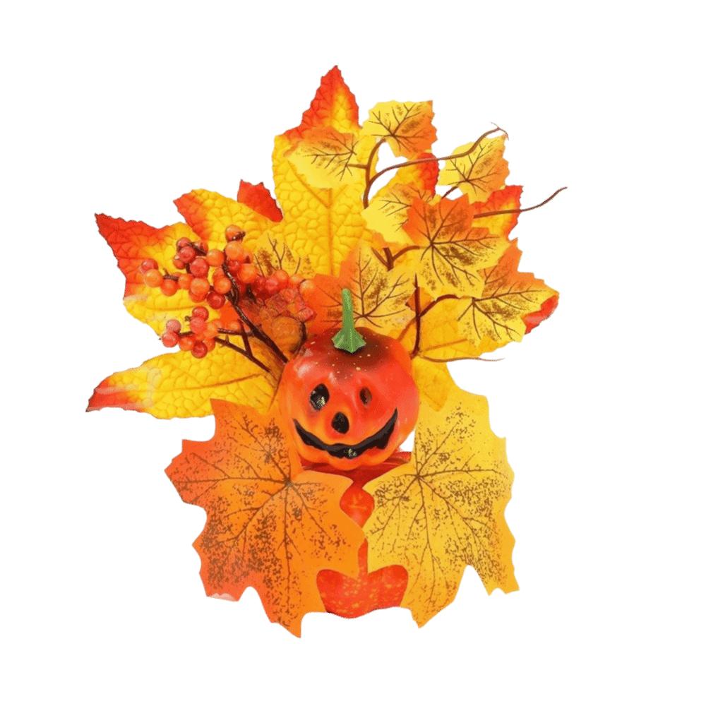Maple Leaf Halloween Ornaments DIY Desk Ornaments Fall Harvest Decorations Thanksgiving