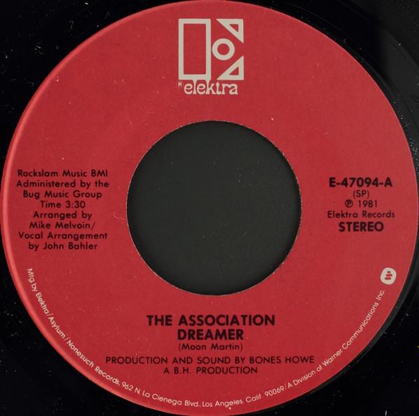 

7inch Record ASSOCIATION - Dreamer E47094 Elektra 1981 US Rock Used