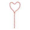 Christmas Decoration Supplies Creative Candy Cane Pendant Red And Green Lollipop Pendant Pentacle Christmas Tree Cuttings
