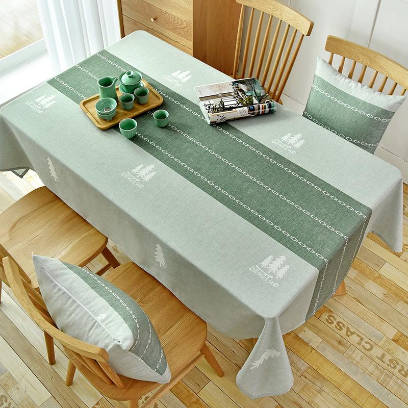 Elegant Modern Multi -Color Printed Rectangular Tablecloth For Table And Home Decoration Waterproof Coffee Tablecloth