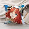 Nilou Cute Genshin Impact Cushion Cover Silky Short Plush Invisible Zipper Dustproof Sofa Pillow Case For Home Decor