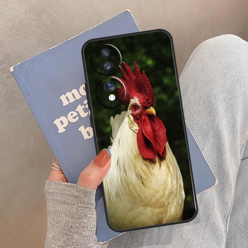 Cock Rooster Chicken Case For Honor Magic 8 7 6 5 Pro Cover For Honor 400 200 X9c X9b X9a X8a X8b 50 70 90 Lite