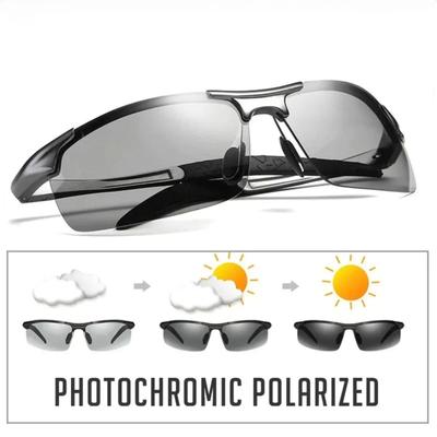 Inteligentne Fotochromowe Polarowe Okulary Przeciwsłoneczne Inteligentne Zmieniające Kolor Okulary Przeciwsłoneczne Jazda Samochodem Wędkowanie Kolarstwo Okulary Dzień Noc