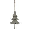 Hill Interiors Metal Pine Tree Christmas Hanging Decoration