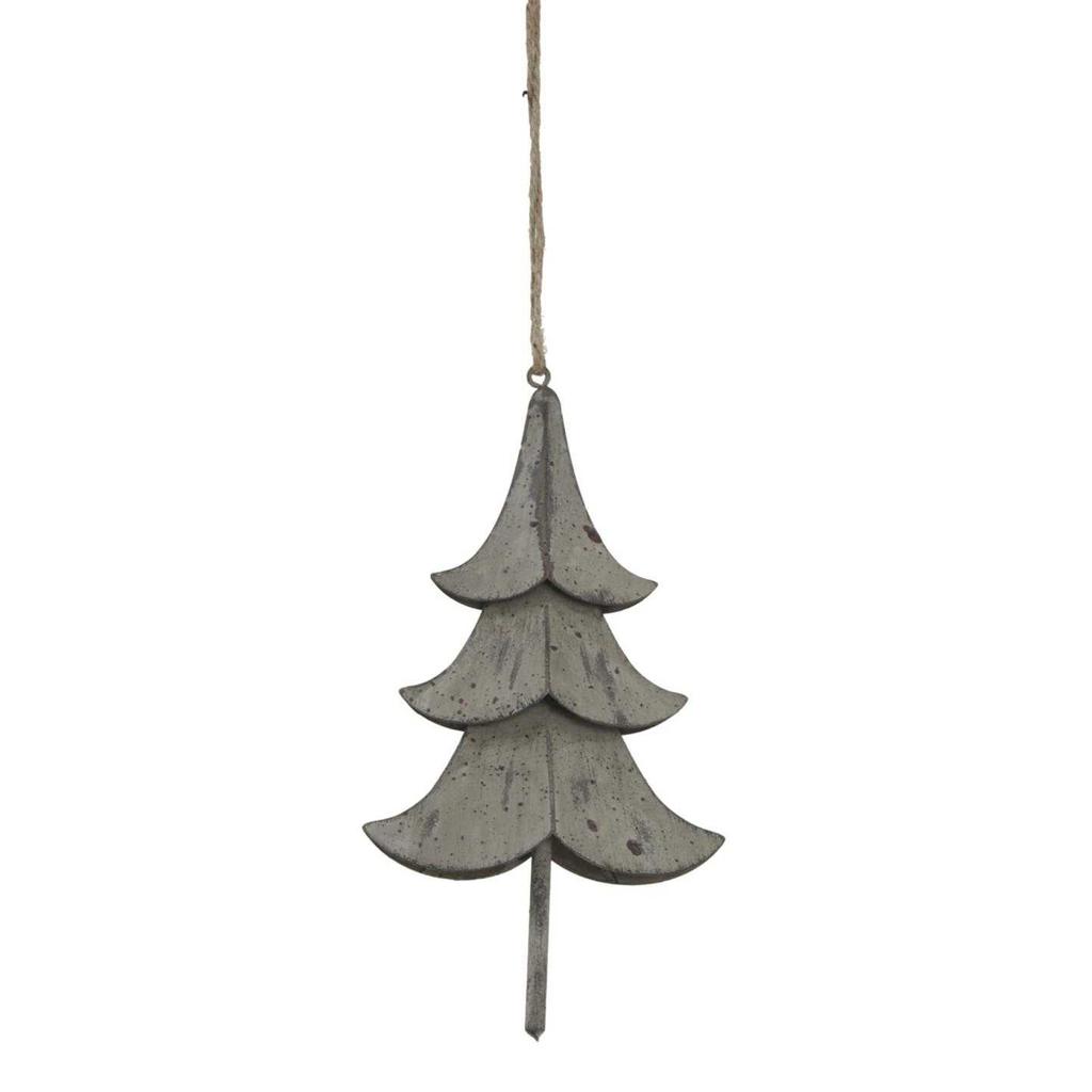 Hill Interiors Metal Pine Tree Christmas Hanging Decoration