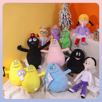 Barbapapa Plush Toy Kawaii Doll Action Figure Collectible Souvenir Model Anime Peripherals Home Decoration Birthday Gift Toys