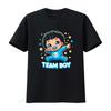 Team Boy Baby Gender Reveal Party Announcement T Shirt vintage Washed Stylish graphic Soft designer clothes Casual Comfortable