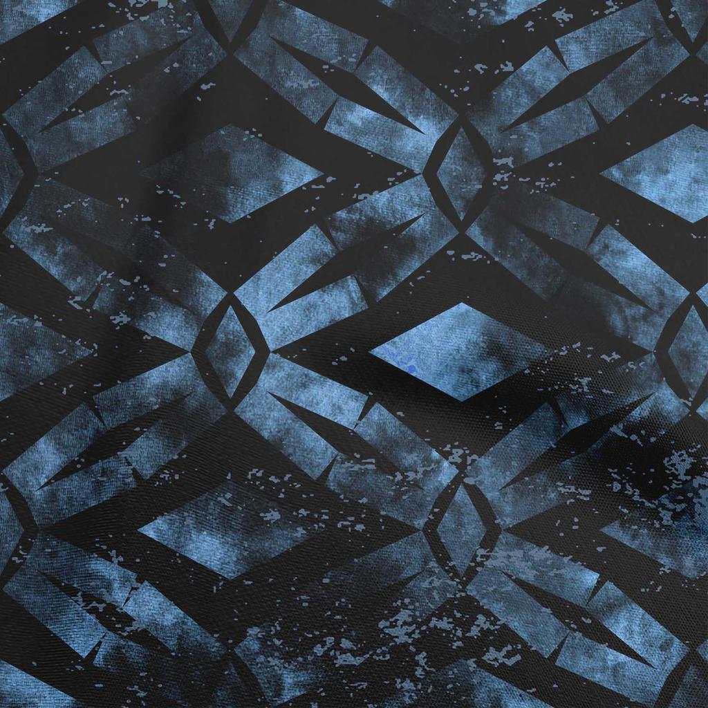 oneOone Cotton Flex Chocolate Brown Fabric Geometrical Water Color Craft Projects Decor Fabric Printed By The Yard 40 Inch