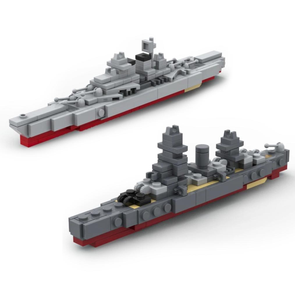 MOC Mini Warship Building Blocks Submarine Soldiers Carrier Ship Boat Bricks Toys Boys Gift