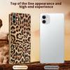 For iPhone 11 Case Leopard Print PU Leather Coated PC+TPU Electroplating Phone Cover