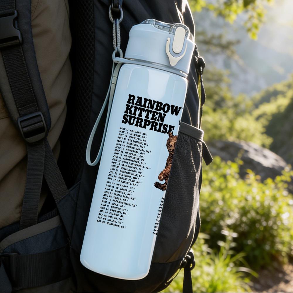 1PC Cowboy Horse Western Minimalist Print 750ml Portable Sports Water Bottle Leakproof Gym Outdoor Travel Drink Cup