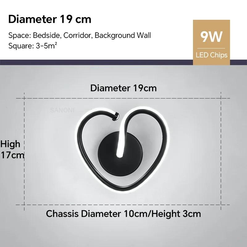 

Современный светодиодный настенный светильник для спальни, гостиной, столовой, детской комнаты, прихожей, настенный светильник, внутреннее декоративн Cool White