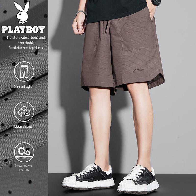 

Playboy Men s Ice Silk Quick-Dry Sports Shorts 3XL