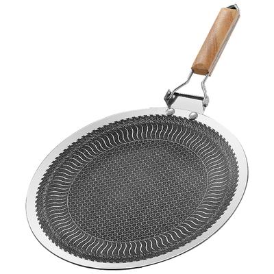 34/38CM Outdoor BBQ Grill Pan 316 Stainless Steel Non Stick Stovetop Baking Tray Korean Roastig Grill Plate Camping Equipment