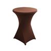 Runde elastische Tischdecke für Cocktail-/Banketttische - Einfarbig, Hochtisch-Passform