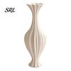 Glass Floral Containers for Bedroom 3D Printed Artistic Vase, Modern Decorative Flower Minimalist Container, Vases Living Room Arrangement Holder Home