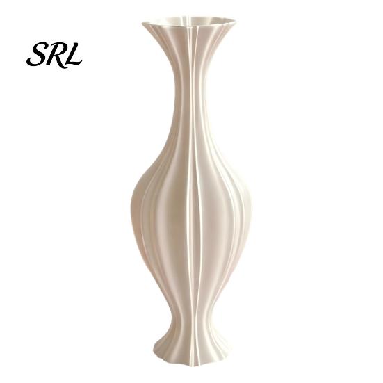 Glass Floral Containers for Bedroom 3D Printed Artistic Vase, Modern Decorative Flower Minimalist Container, Vases Living Room Arrangement Holder Home