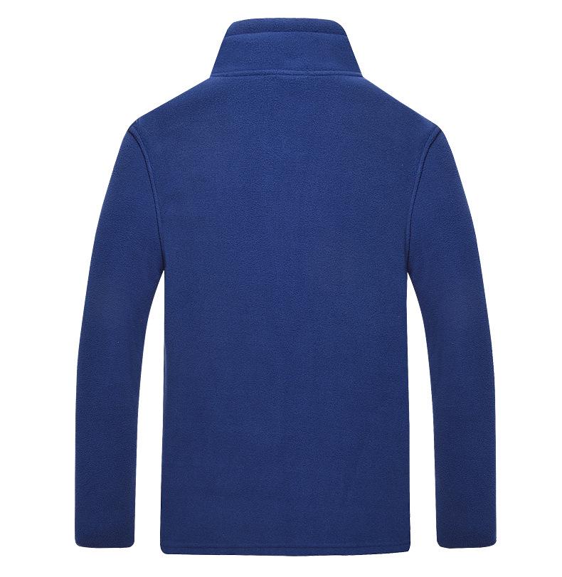 Men's Warm Windproof Fleece Jacket - Thick, Loose-Fit Polar Fleece Cardigan for Autumn and Winter.
