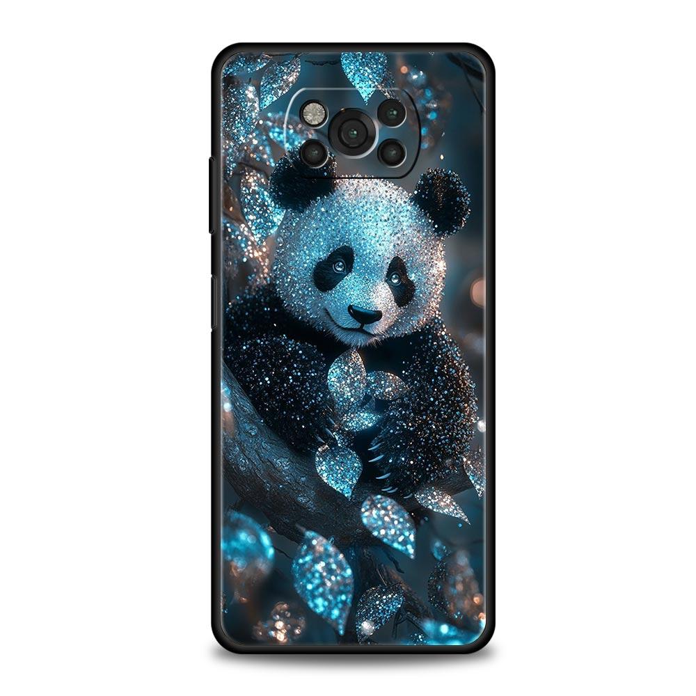 Baby Panda Phone Case Cover for Xiaomi Poco F7 Ultra F6 F5 F4 F3 X6 X5 X4 X3 NFC C51 C55 M4 GT 5G Soft TPU Shell Fundas Capas