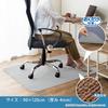 Sanko Chair Gaming Desk Floor Protection Just Place and 90 x 120 Light Made in Mat, Non-Slip, Mat, Mat, Anti-Slip, Stick, cm, Gray, Japan, KQ-76