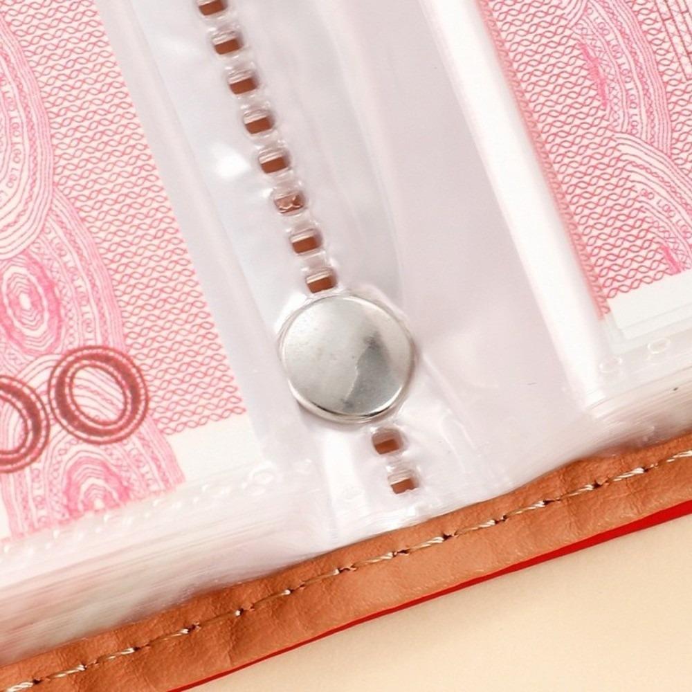 Levný organizér na peníze z PU kůže se zámkem Kreslená kapybara Účetní kniha Šetřící organizér Rodina