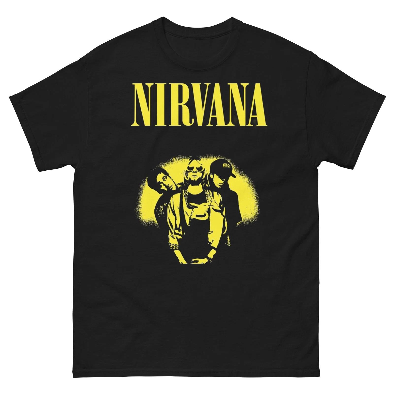 Футболка в стиле группы Nirvana Винтажная гранж-футболка Y2K Рок-графика 2XL