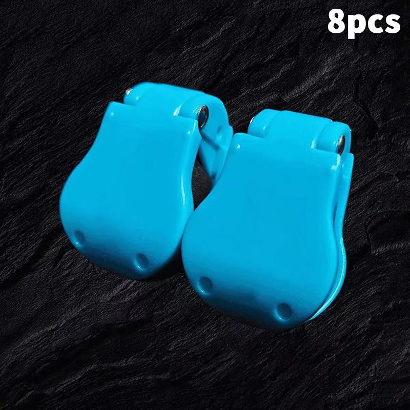 2-8PCS Portable Fishing Pole Holder Fishing Rod Fixer Wall Mounted Fishing Pole Straps Clip Multifunctional Rod Holder Tools
