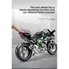 Grande Taille 1/9 Kawasaki H2R Simulation Spray Modèle de Moto Jouet Simulation Modèle de Moto en Alliage Collection de Voitures pour Garçon Cadeau Fait Main