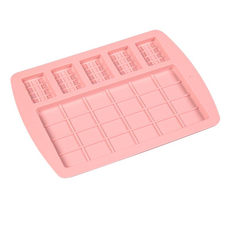 Silicone Waffle Chocolate Mold Full Page Biscuit Mould Cake Decorating Ice Tray DIY Baking Tool