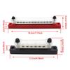 M6 Car Terminal Block Negative Bus Bar 12V 150A Terminal Block 1/4" Power Distribution Block M8 Termianl Bus for Automotive Boat