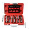 Screw Extractor Set Easy Out Efficient Spiral Design to Use Sturdy Steel Broken Bolt Remover