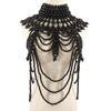 Fashion Tribal Style Hollow Woven Pearl Shawl Body Chain Retro Layered Exaggerated Sexy Body Chain All Match Women Jewelry