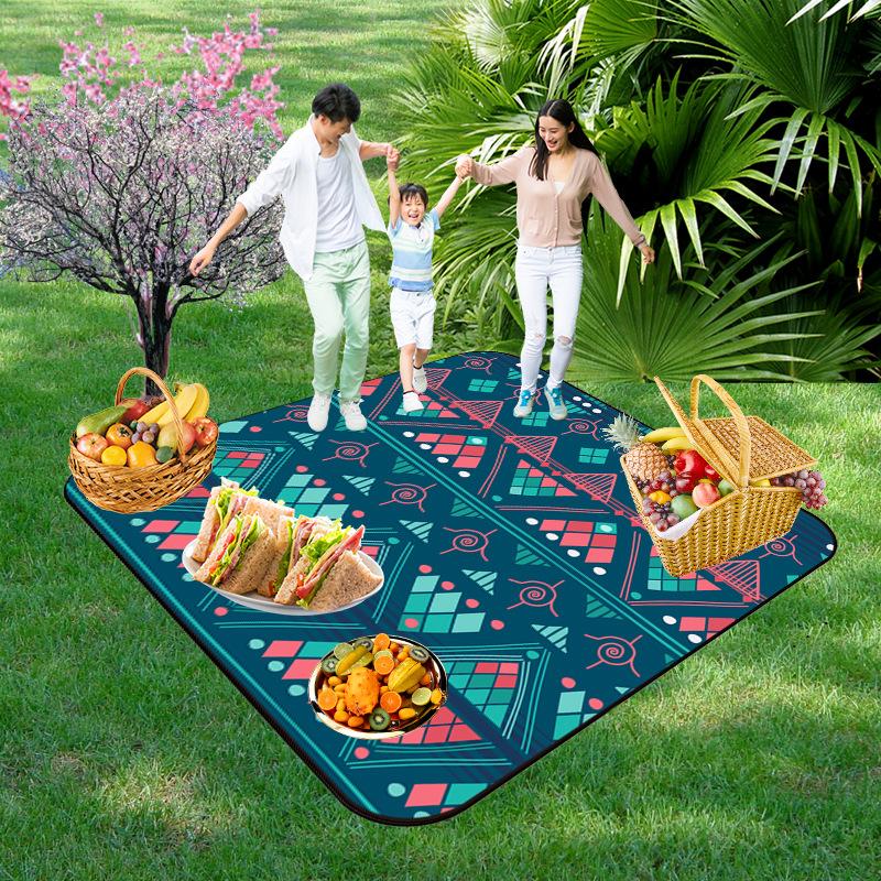 Picnic Blankets Extra Large, Waterproof Foldable Outdoor Beach Blanket,3-Layer Picnic Mat for Camping, Hiking, Travel, Park, Concerts