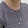[925 Silver] Donut Ring Necklace