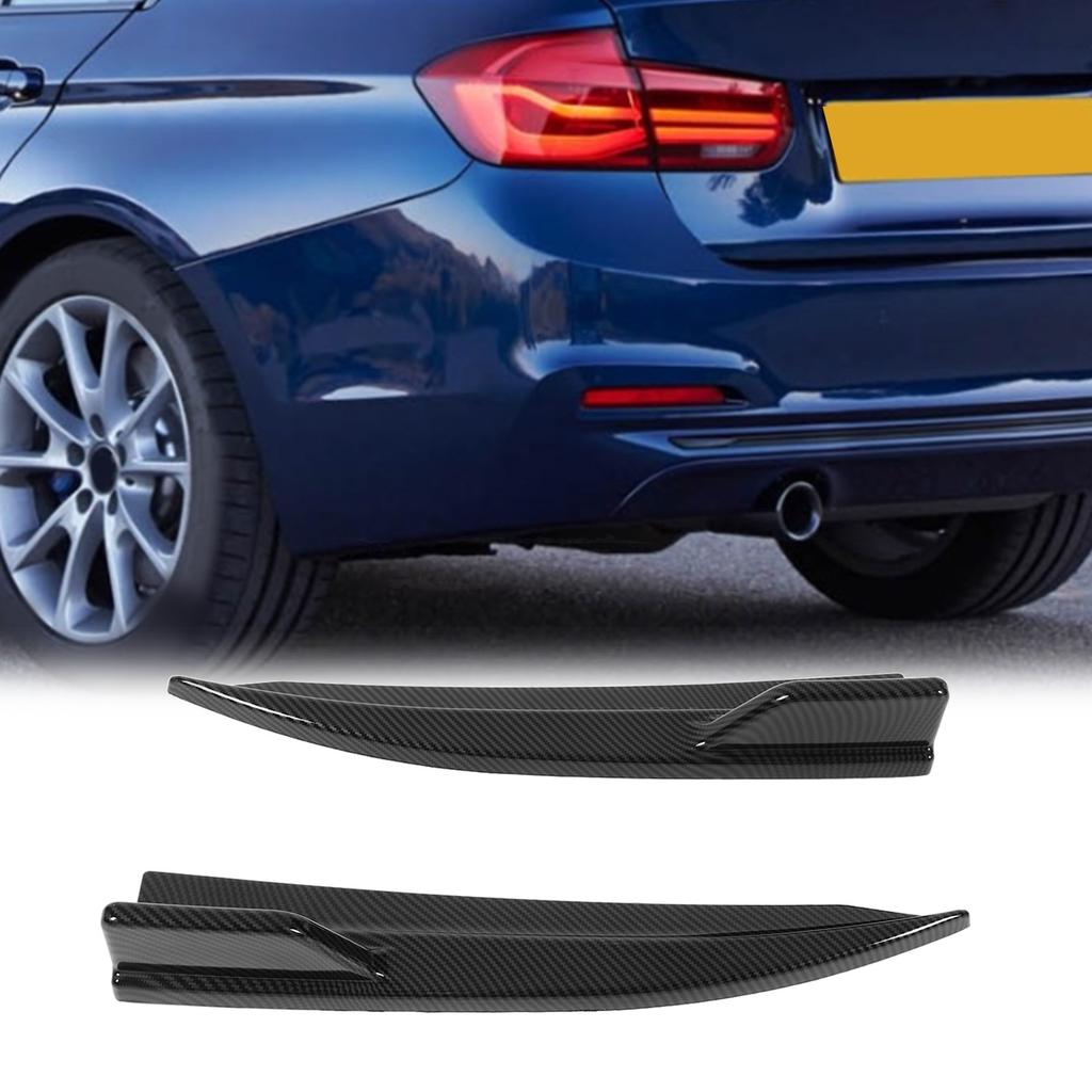 2 Pcs Rear Splitter Lip Spoiler Glossy Black Left Right Bumper Diffuser Splitter Kit for 3 Series  0 M Sport 2019‑2022